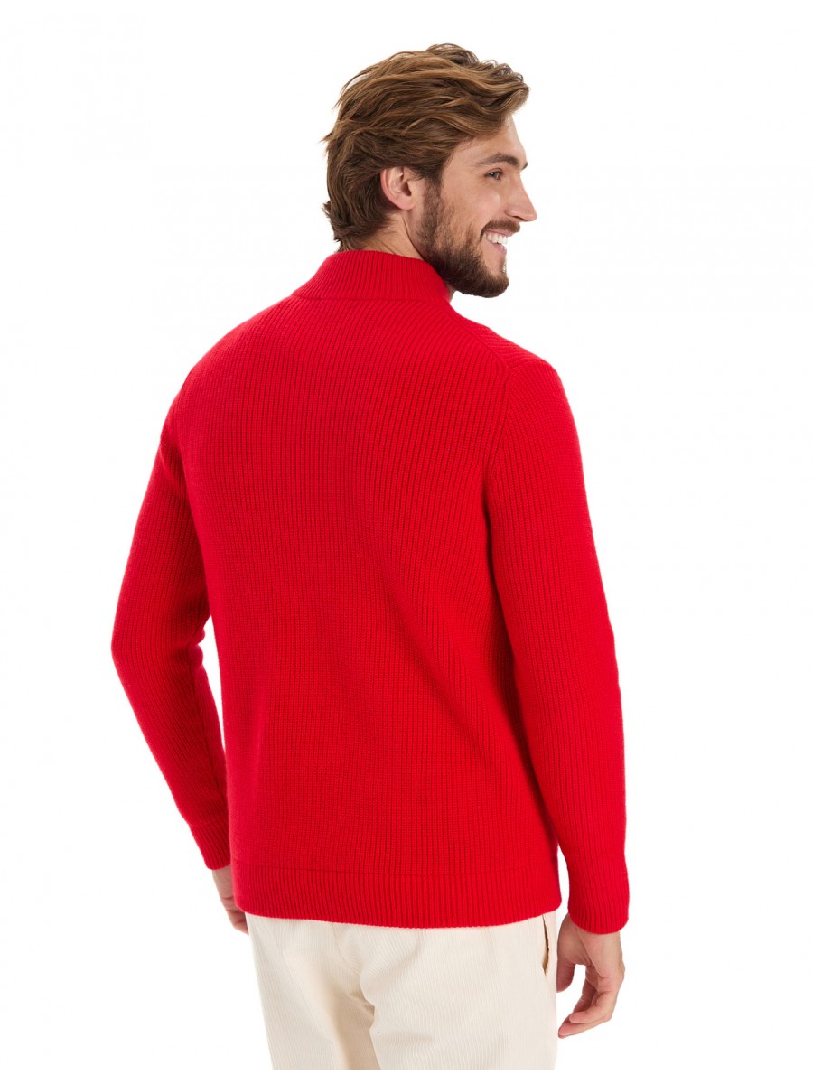 Кардиган NORVEG Merino Knitted Red-3