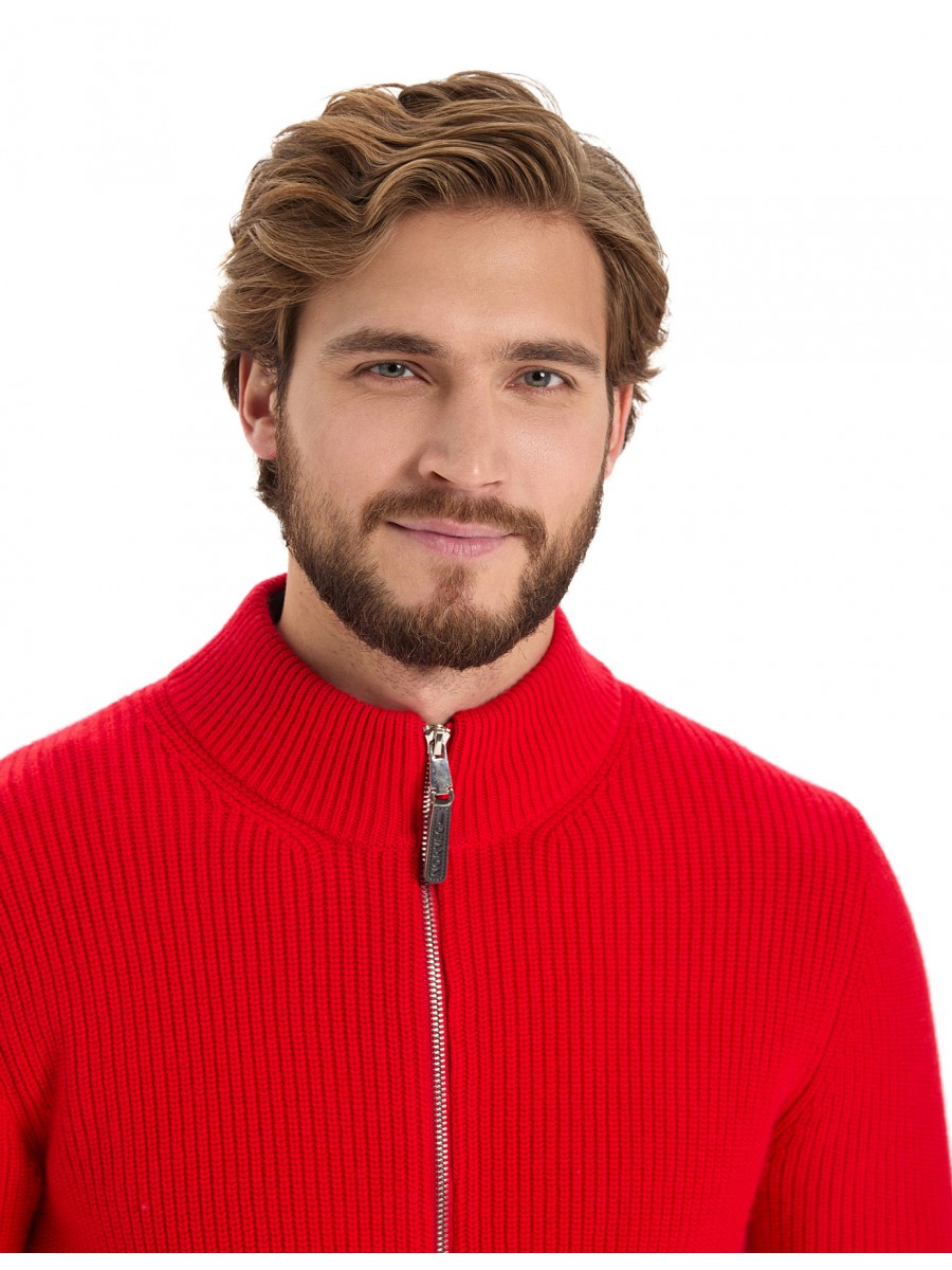 Кардиган NORVEG Merino Knitted Red-1