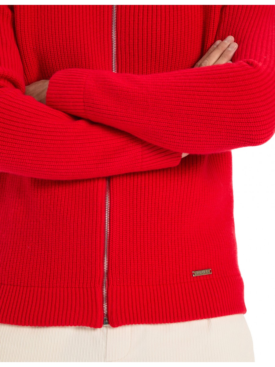 Кардиган NORVEG Merino Knitted Red-2
